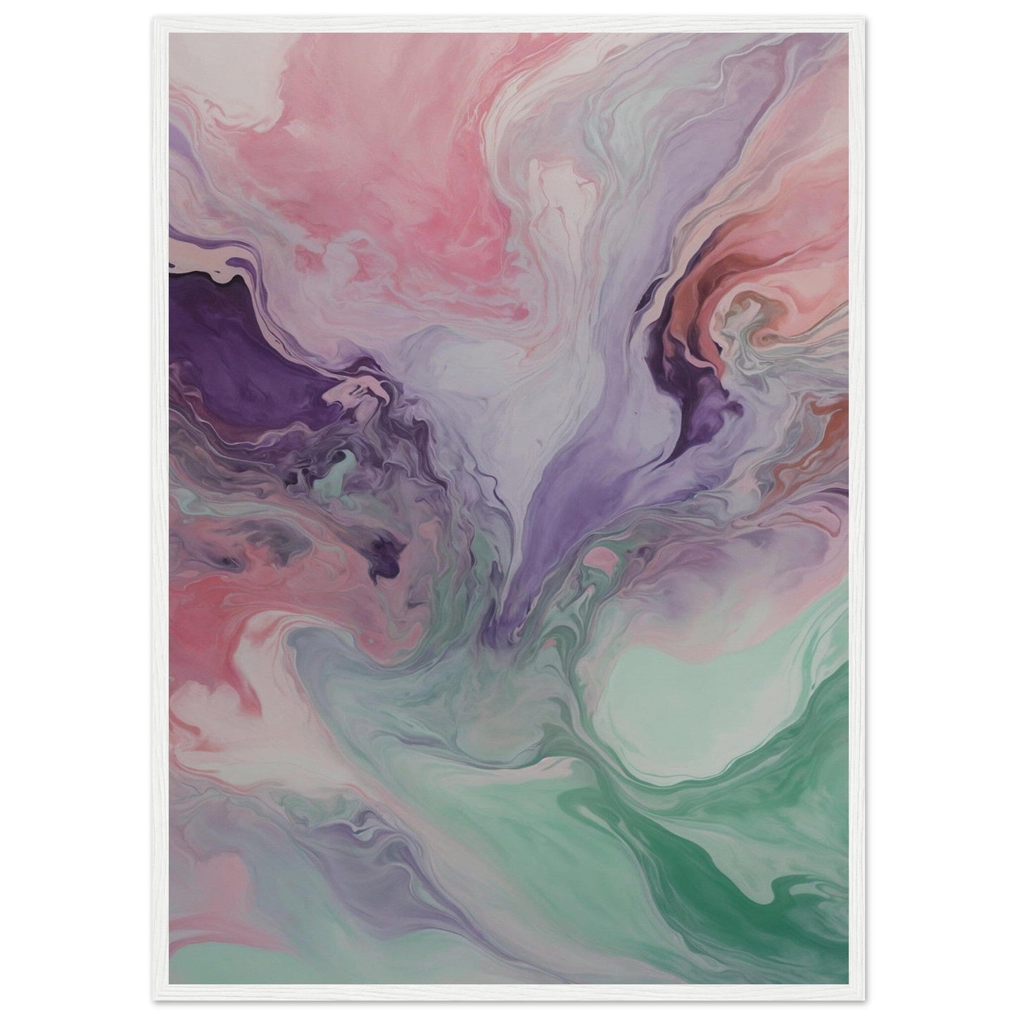 Premium Matte Paper Wooden Framed Poster - Exklusive Kunst in stilvollen Holzrahmen Print Material Modern Masterpieces 50x70 cm / 20x28″ White frame 