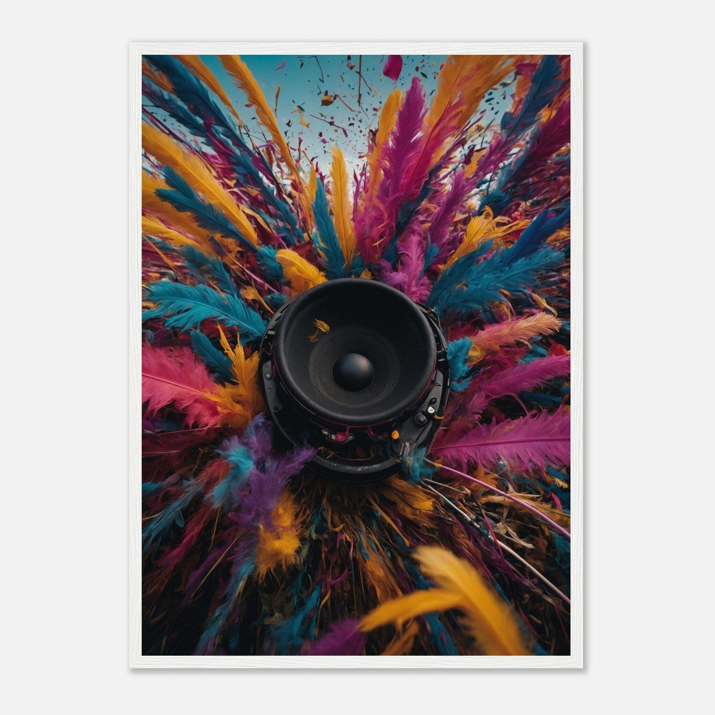 Premium Matte Paper Wooden Framed Poster - Exklusive Kunst in stilvollen Holzrahmen Print Material Modern Masterpieces 50x70 cm / 20x28″ White frame 