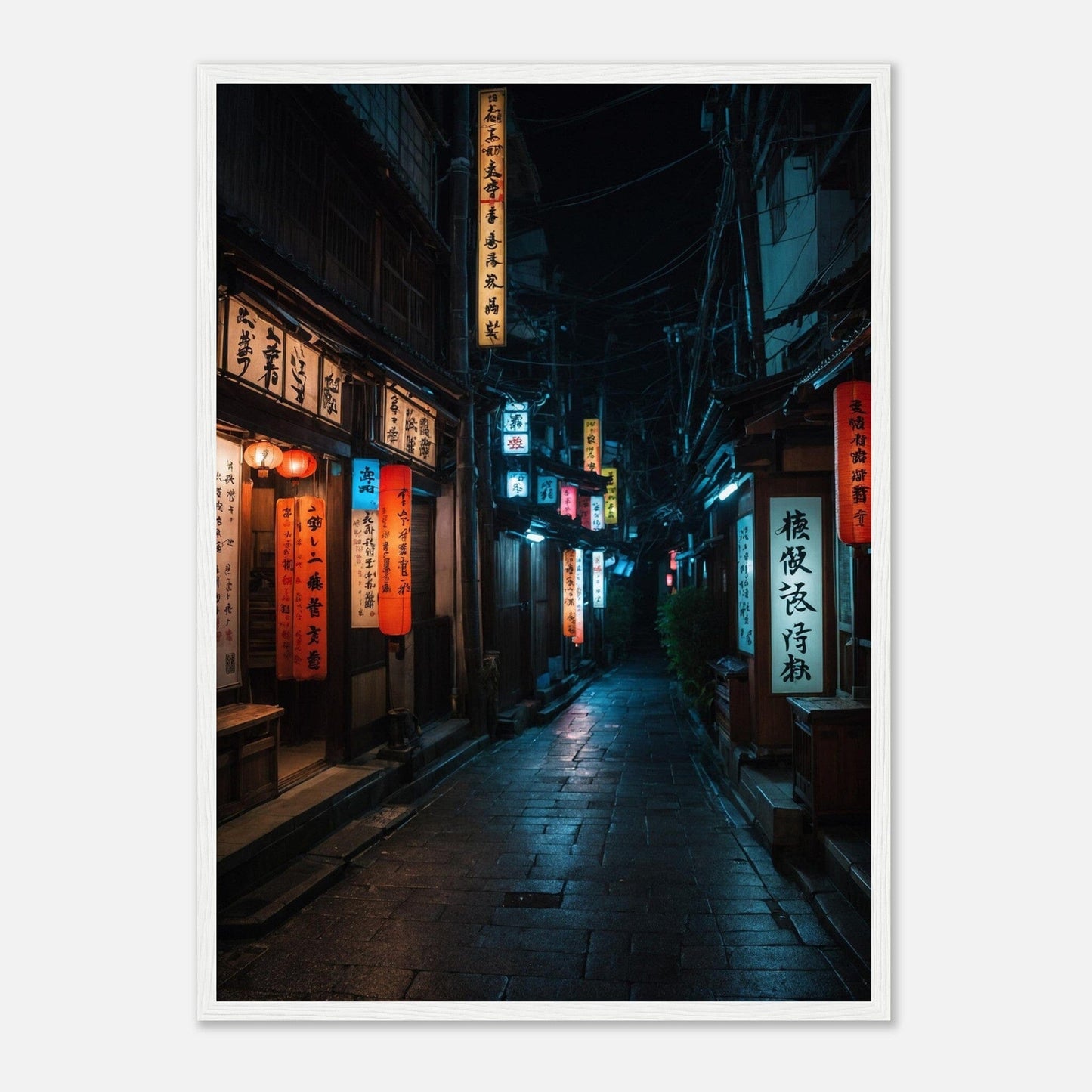 Premium Matte Paper Wooden Framed Poster - Exklusive Kunst in stilvollen Holzrahmen Print Material Modern Masterpieces 50x70 cm / 20x28″ White frame 