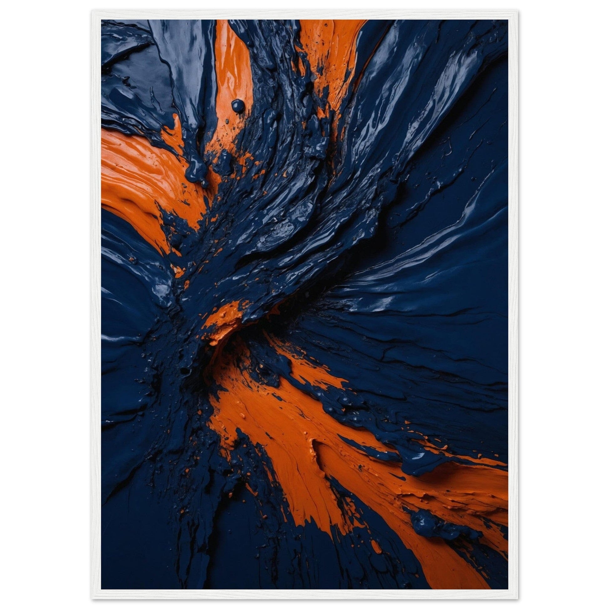 Premium Matte Paper Wooden Framed Poster - Exklusive Kunst in stilvollen Holzrahmen Print Material Modern Masterpieces 50x70 cm / 20x28″ White frame 
