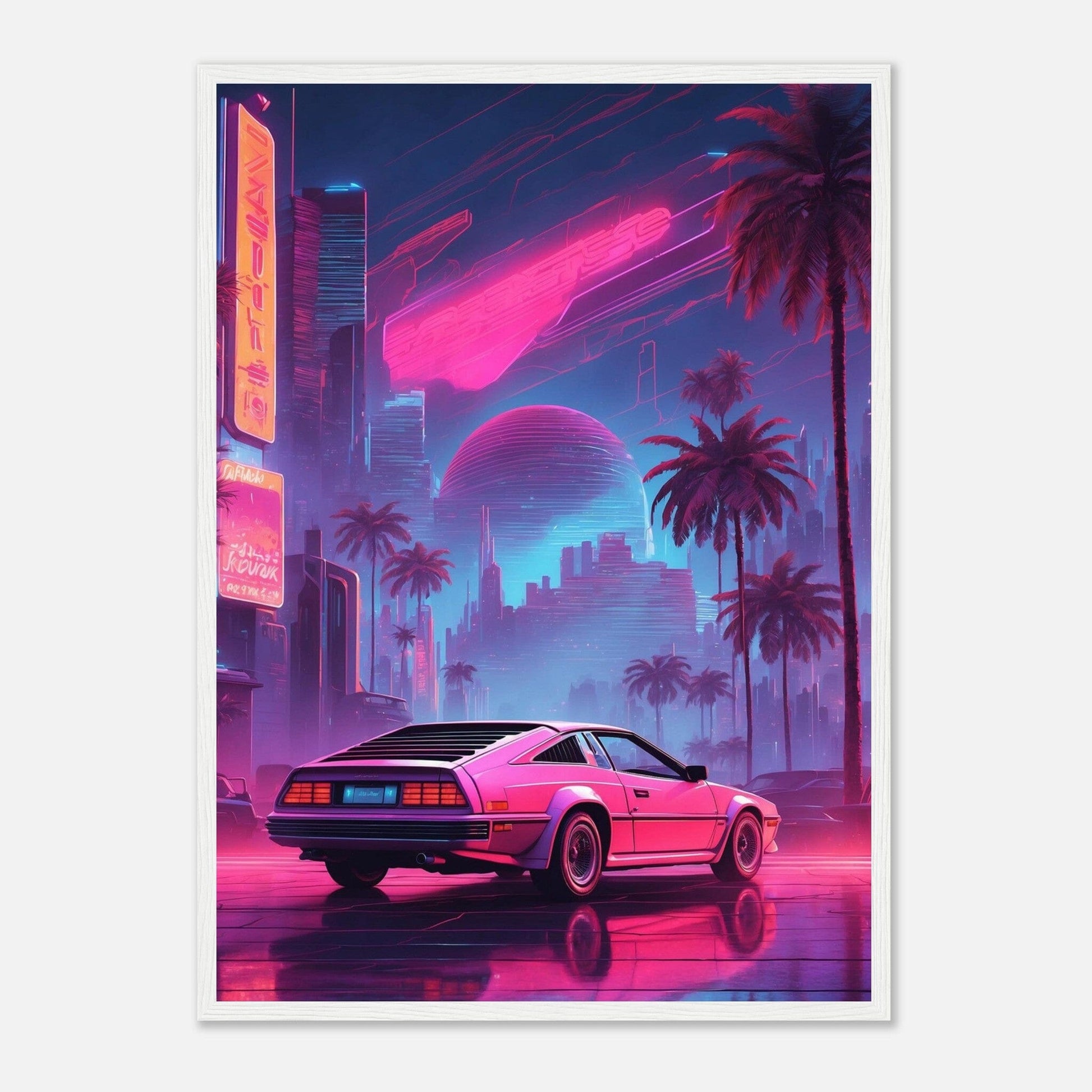 Premium Matte Paper Wooden Framed Poster - Exklusive Kunst in stilvollen Holzrahmen Print Material Modern Masterpieces 50x70 cm / 20x28″ White frame 
