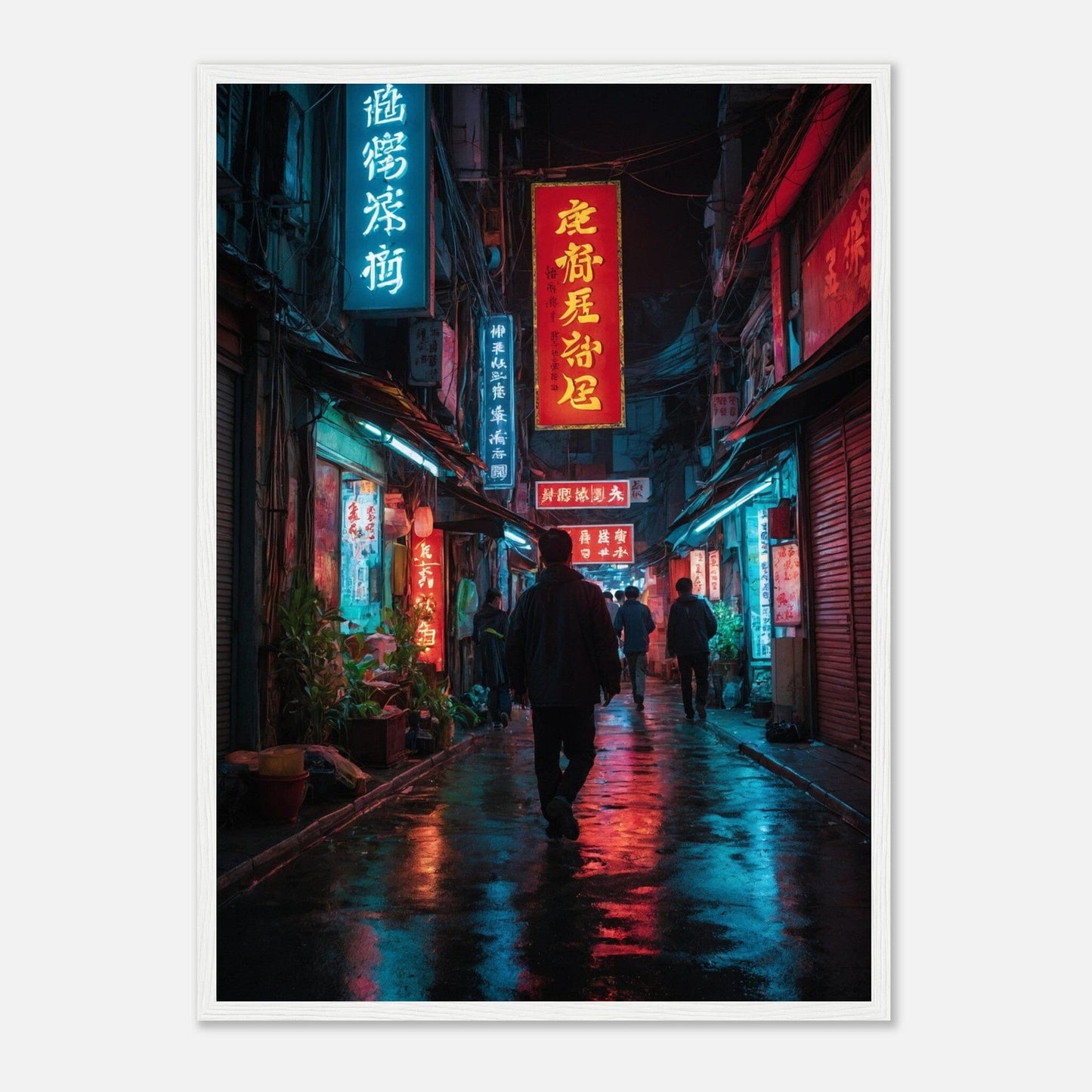 Premium Matte Paper Wooden Framed Poster - Exklusive Kunst in stilvollen Holzrahmen Print Material Modern Masterpieces 50x70 cm / 20x28″ White frame 