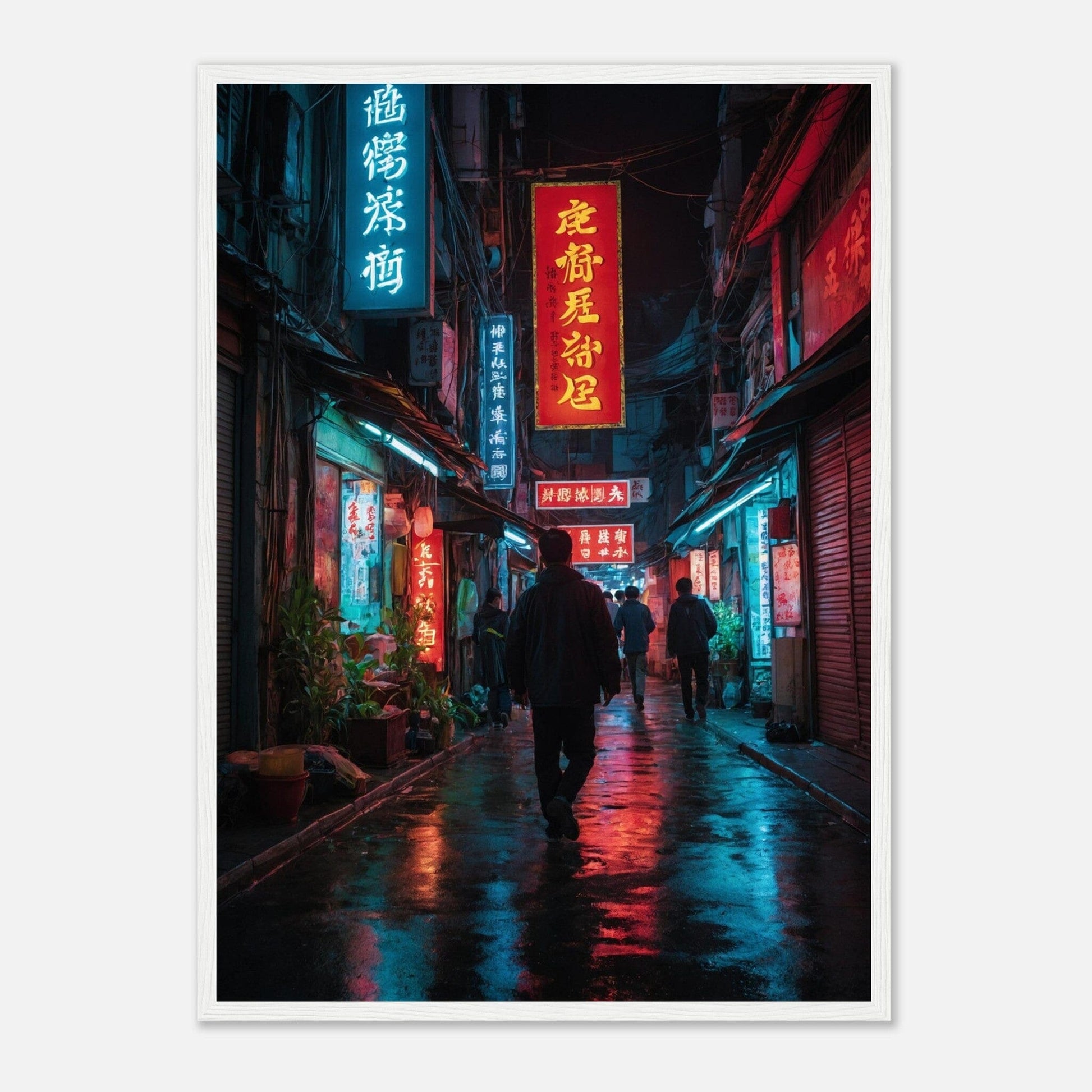 Premium Matte Paper Wooden Framed Poster - Exklusive Kunst in stilvollen Holzrahmen Print Material Modern Masterpieces 50x70 cm / 20x28″ White frame 