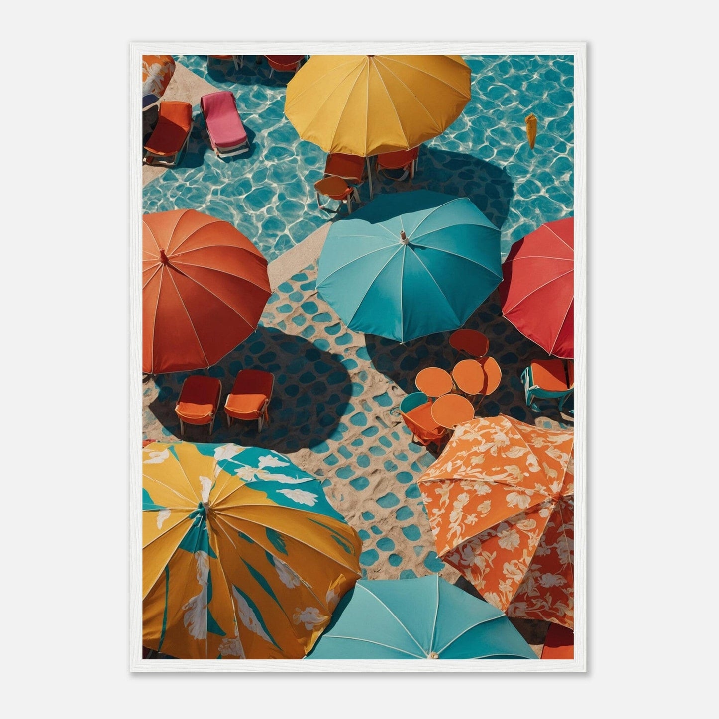 Premium Matte Paper Wooden Framed Poster - Exklusive Kunst in stilvollen Holzrahmen Print Material Modern Masterpieces 50x70 cm / 20x28″ White frame 