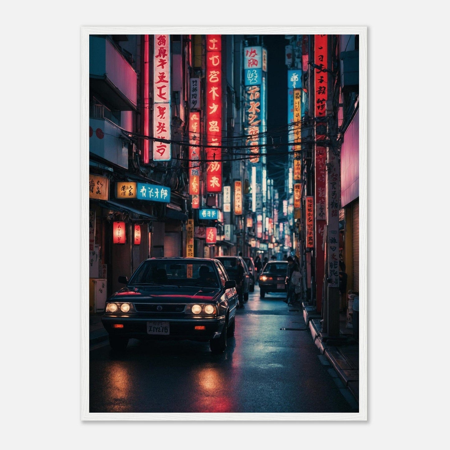 Premium Matte Paper Wooden Framed Poster - Exklusive Kunst in stilvollen Holzrahmen Print Material Modern Masterpieces 50x70 cm / 20x28″ White frame 