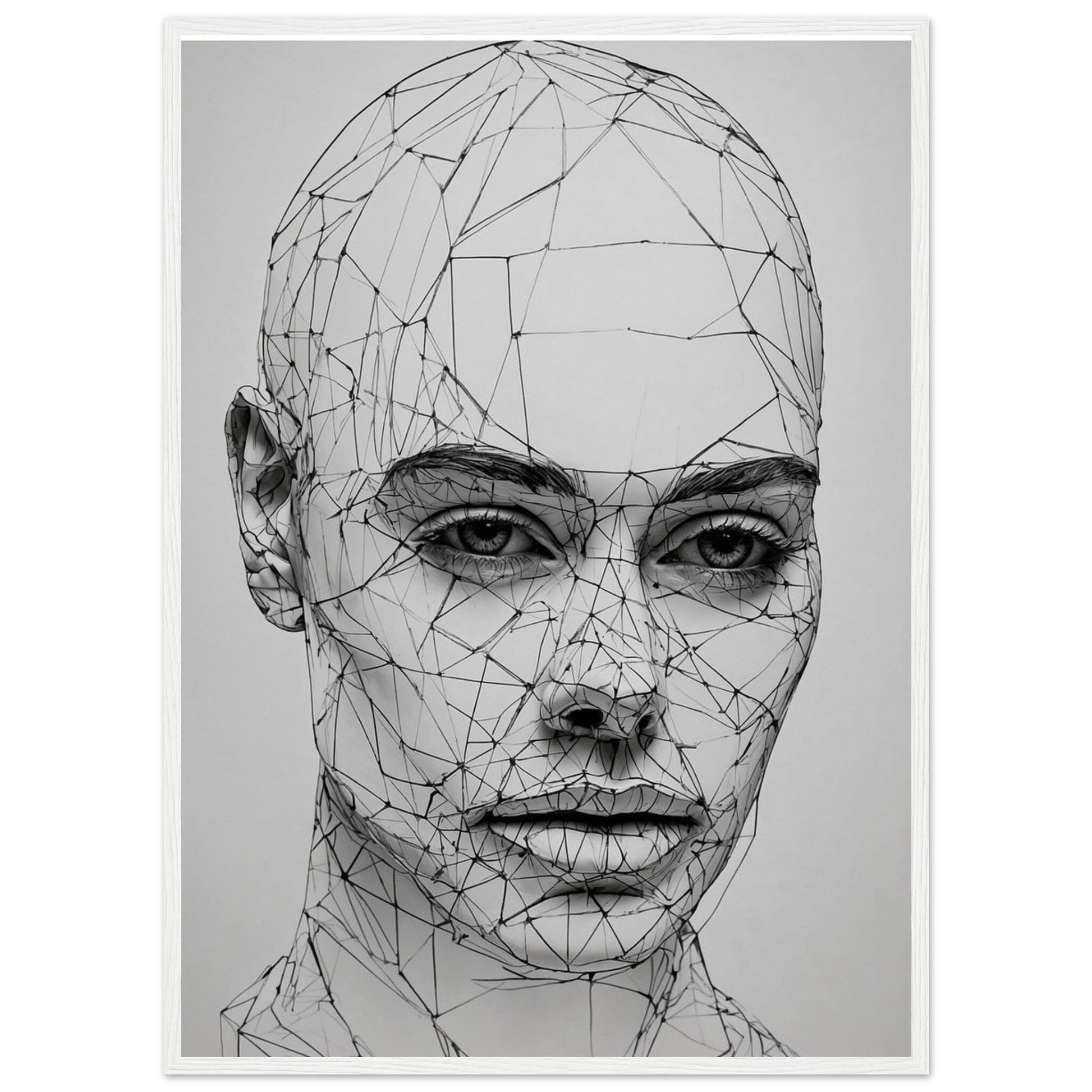 Premium Matte Paper Wooden Framed Poster - Exklusive Kunst in stilvollen Holzrahmen Print Material Modern Masterpieces 50x70 cm / 20x28″ White frame 