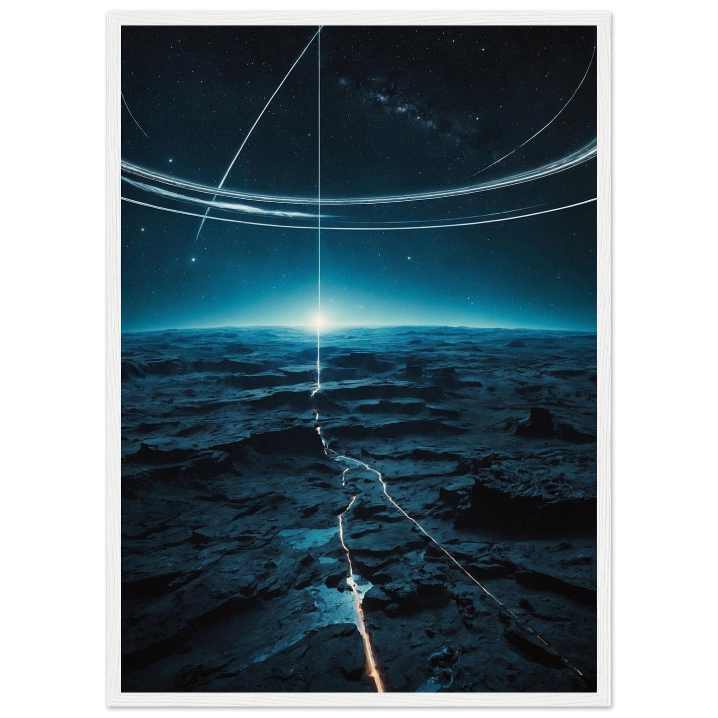 Premium Matte Paper Wooden Framed Poster - Exklusive Kunst in stilvollen Holzrahmen Print Material Modern Masterpieces 50x70 cm / 20x28″ White frame 