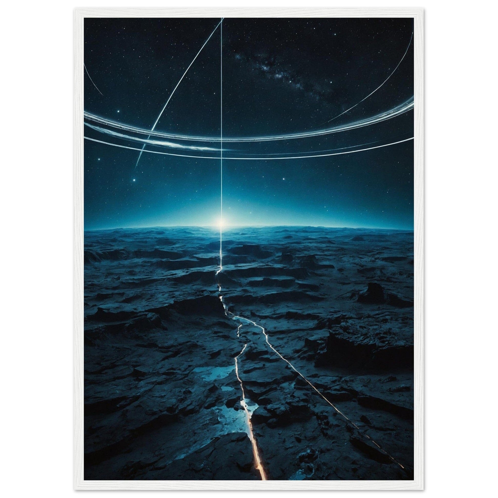 Premium Matte Paper Wooden Framed Poster - Exklusive Kunst in stilvollen Holzrahmen Print Material Modern Masterpieces 50x70 cm / 20x28″ White frame 