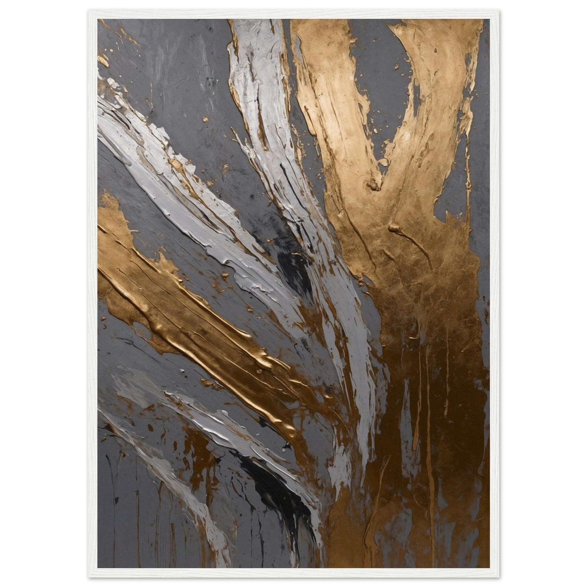 Premium Matte Paper Wooden Framed Poster - Exklusive Kunst in stilvollen Holzrahmen Print Material Modern Masterpieces 50x70 cm / 20x28″ White frame 