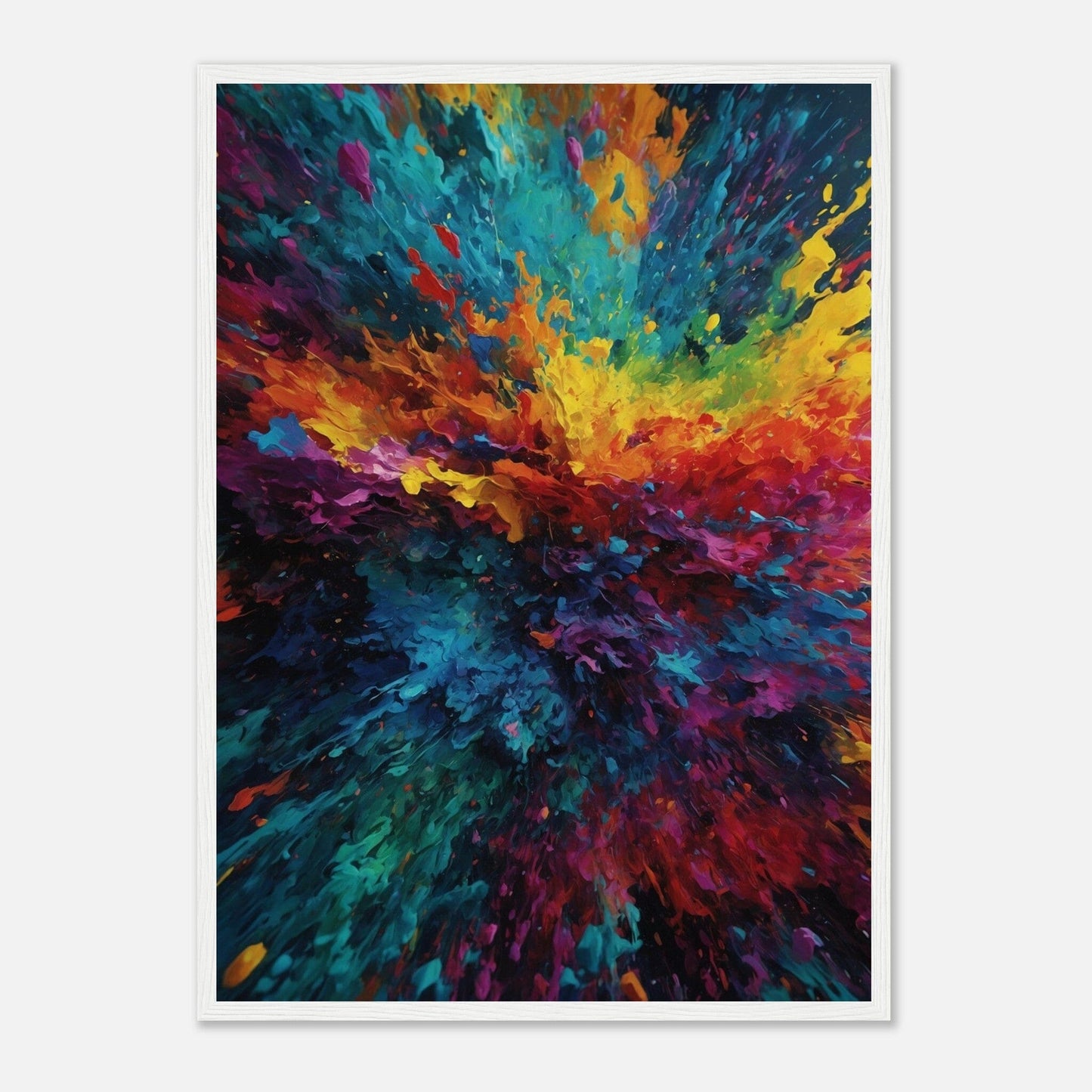 Premium Matte Paper Wooden Framed Poster - Exklusive Kunst in stilvollen Holzrahmen Print Material Modern Masterpieces 50x70 cm / 20x28″ White frame 