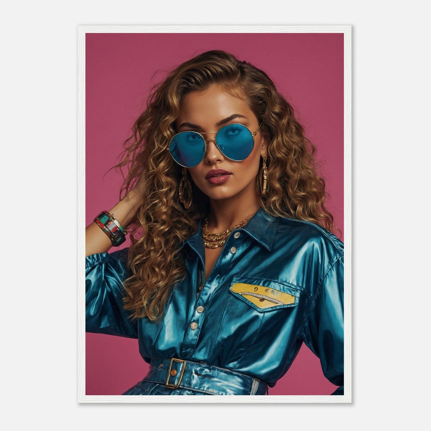 Premium Matte Paper Wooden Framed Poster - Exklusive Kunst in stilvollen Holzrahmen Print Material Modern Masterpieces 50x70 cm / 20x28″ White frame 