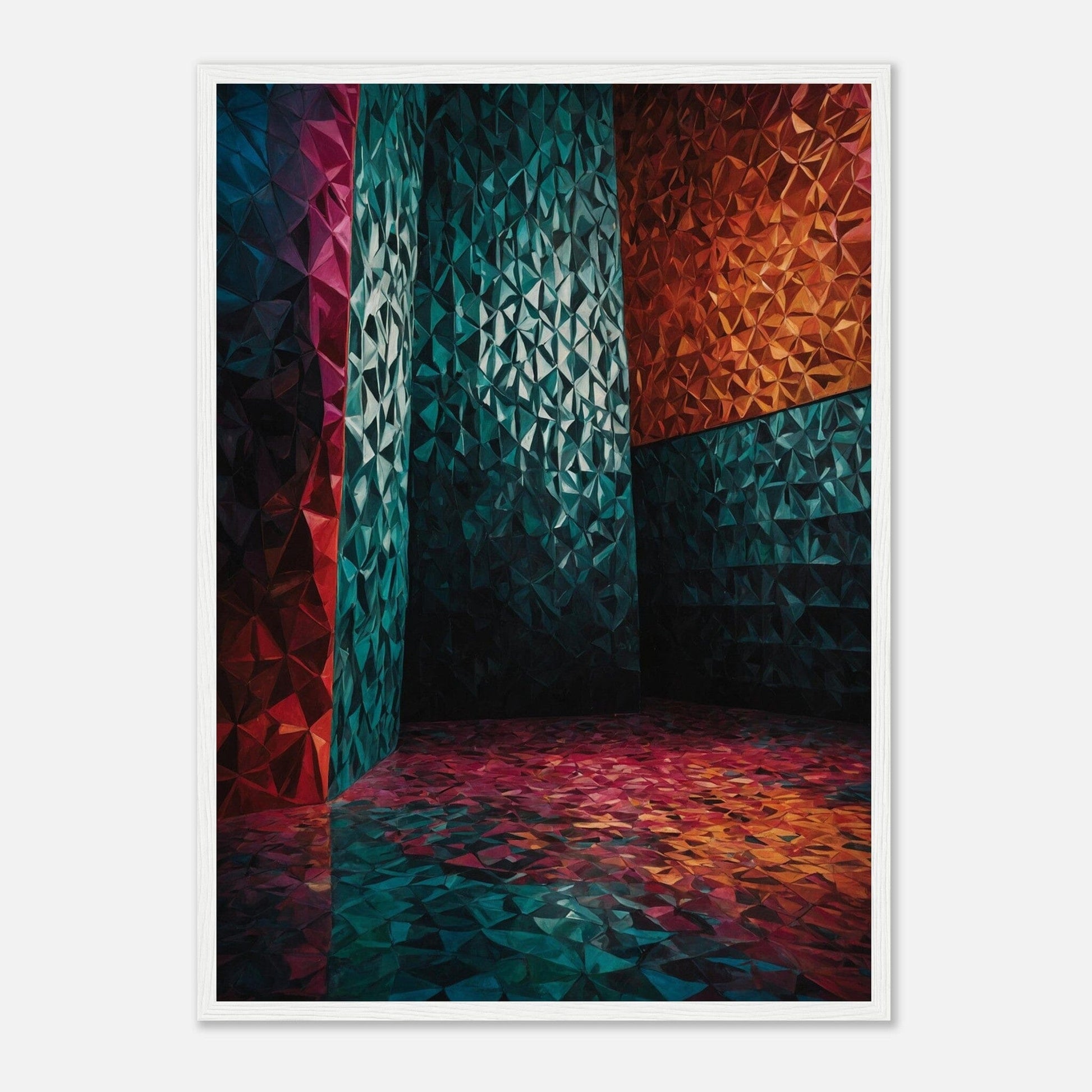 Premium Matte Paper Wooden Framed Poster - Exklusive Kunst in stilvollen Holzrahmen Print Material Modern Masterpieces 50x70 cm / 20x28″ White frame 