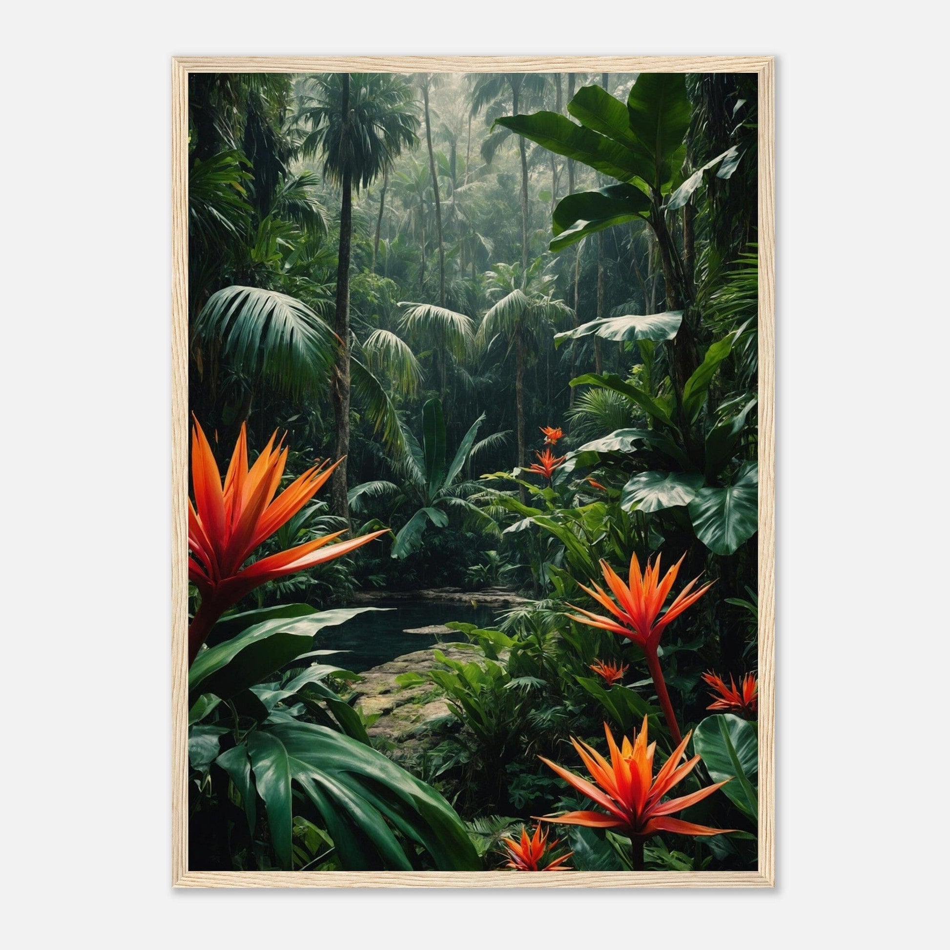 Premium Matte Paper Wooden Framed Poster - Exklusive Kunst in stilvollen Holzrahmen Print Material Modern Masterpieces 50x70 cm / 20x28″ Wood frame 