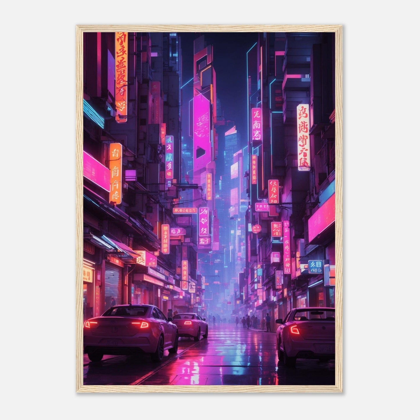 Premium Matte Paper Wooden Framed Poster - Exklusive Kunst in stilvollen Holzrahmen Print Material Modern Masterpieces 50x70 cm / 20x28″ Wood frame 