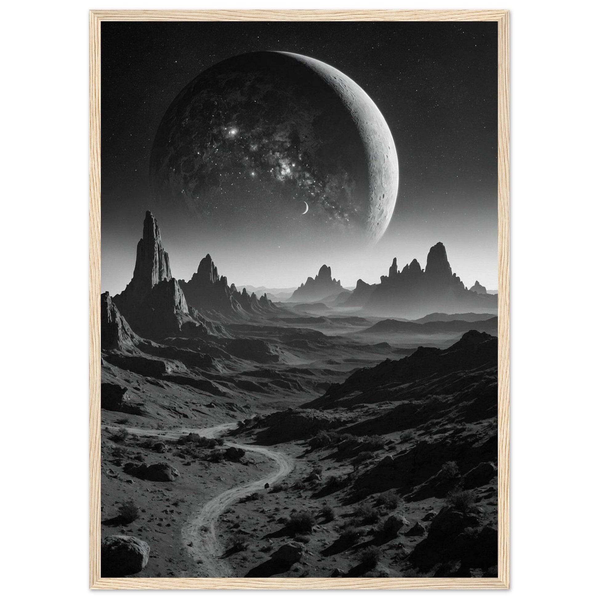 Premium Matte Paper Wooden Framed Poster - Exklusive Kunst in stilvollen Holzrahmen Print Material Modern Masterpieces 50x70 cm / 20x28″ Wood frame 