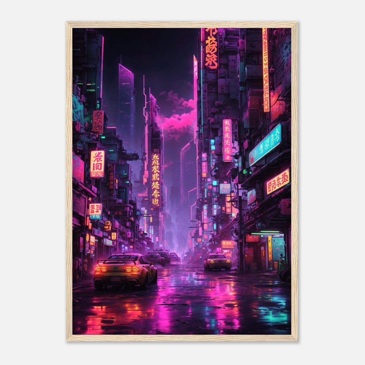 Premium Matte Paper Wooden Framed Poster - Exklusive Kunst in stilvollen Holzrahmen Print Material Modern Masterpieces 50x70 cm / 20x28″ Wood frame 