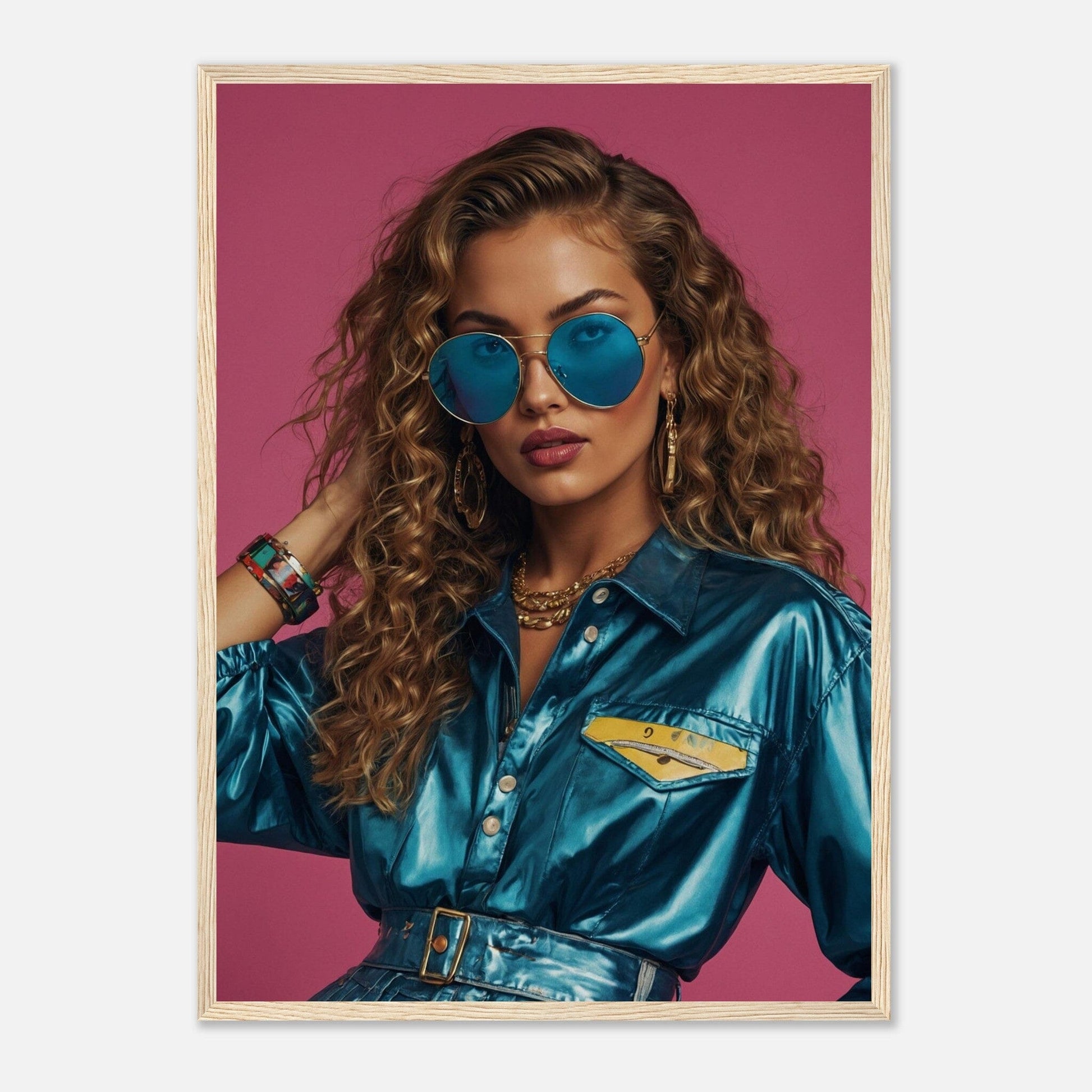 Premium Matte Paper Wooden Framed Poster - Exklusive Kunst in stilvollen Holzrahmen Print Material Modern Masterpieces 50x70 cm / 20x28″ Wood frame 