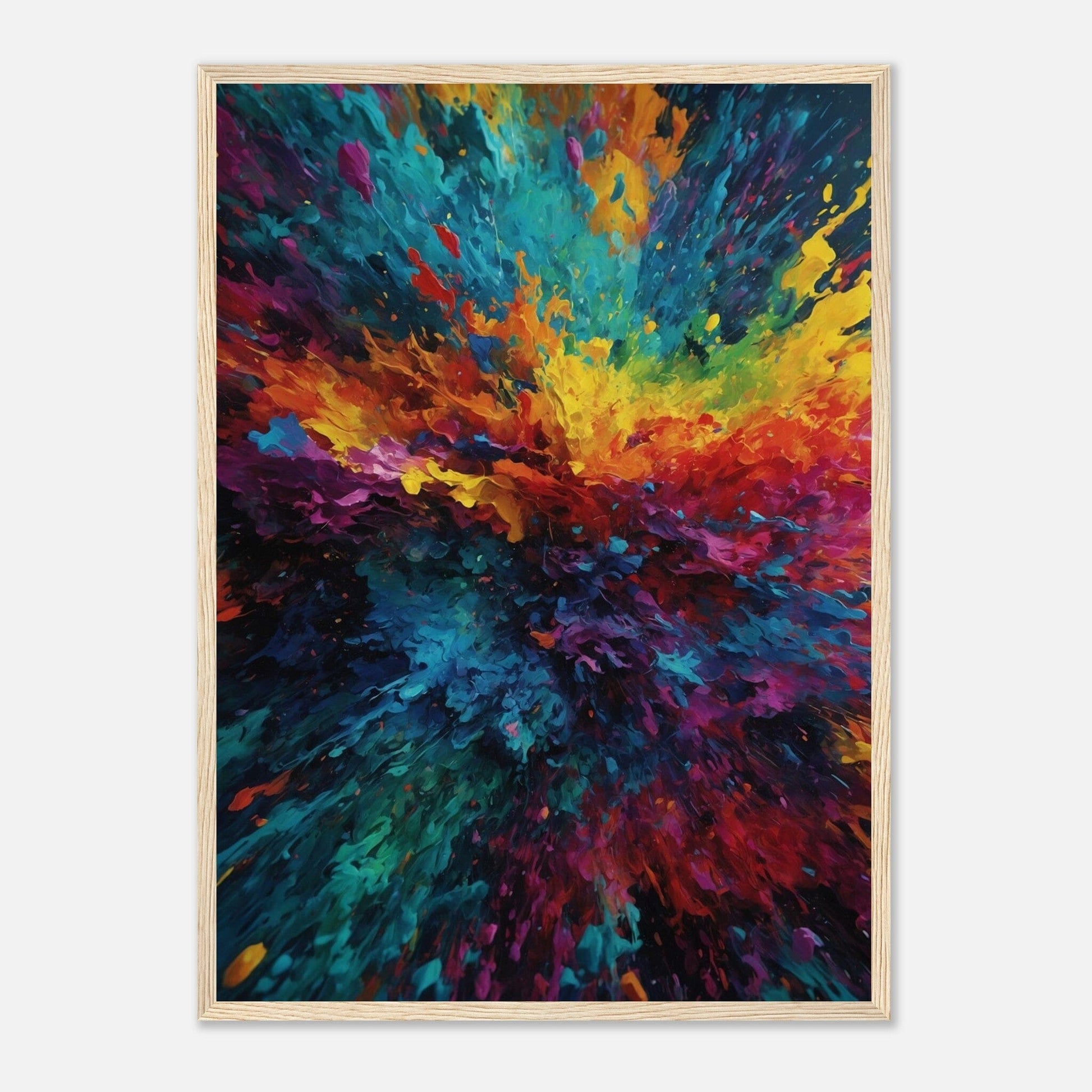 Premium Matte Paper Wooden Framed Poster - Exklusive Kunst in stilvollen Holzrahmen Print Material Modern Masterpieces 50x70 cm / 20x28″ Wood frame 