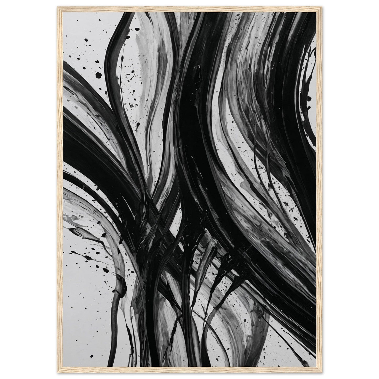 Premium Matte Paper Wooden Framed Poster - Exklusive Kunst in stilvollen Holzrahmen Print Material Modern Masterpieces 50x70 cm / 20x28″ Wood frame 