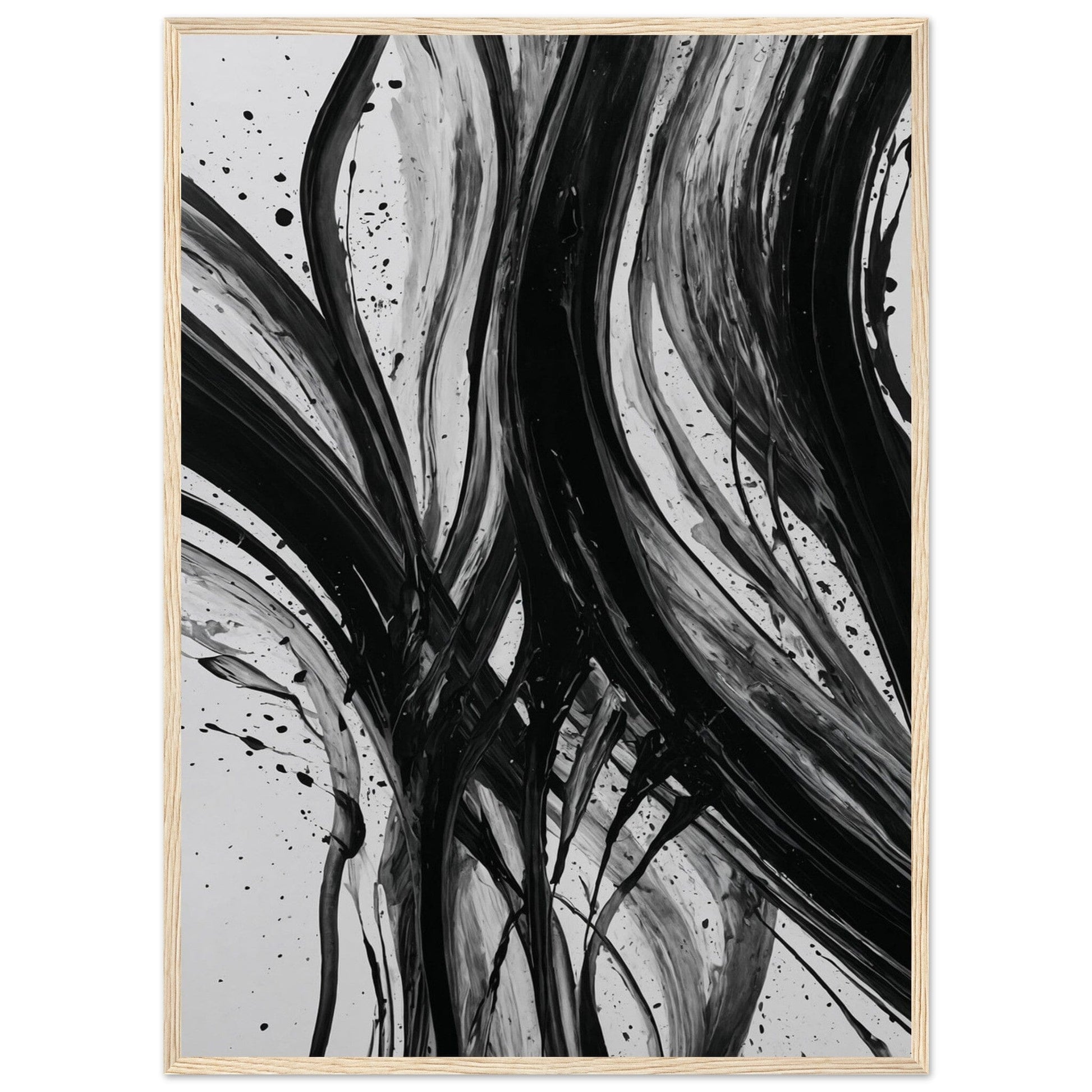 Premium Matte Paper Wooden Framed Poster - Exklusive Kunst in stilvollen Holzrahmen Print Material Modern Masterpieces 50x70 cm / 20x28″ Wood frame 