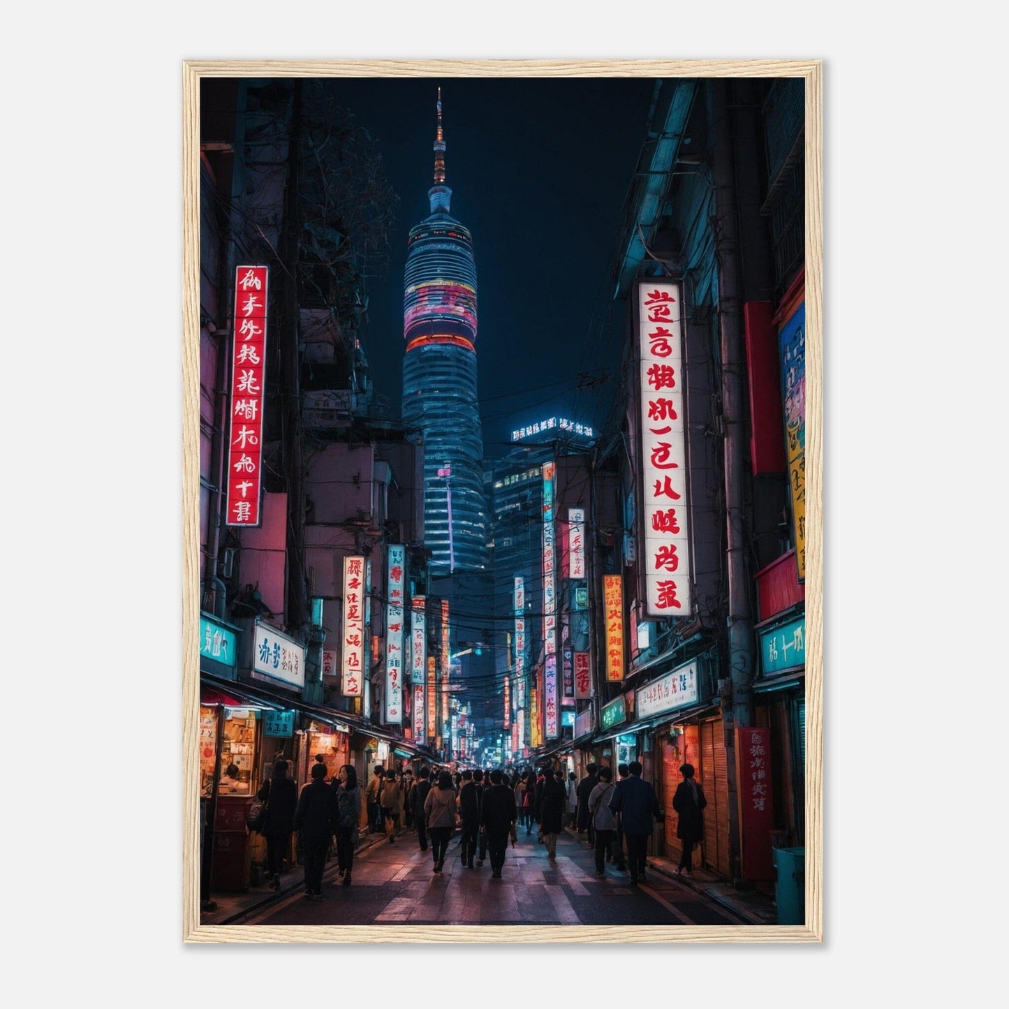 Premium Matte Paper Wooden Framed Poster - Exklusive Kunst in stilvollen Holzrahmen Print Material Modern Masterpieces 50x70 cm / 20x28″ Wood frame 
