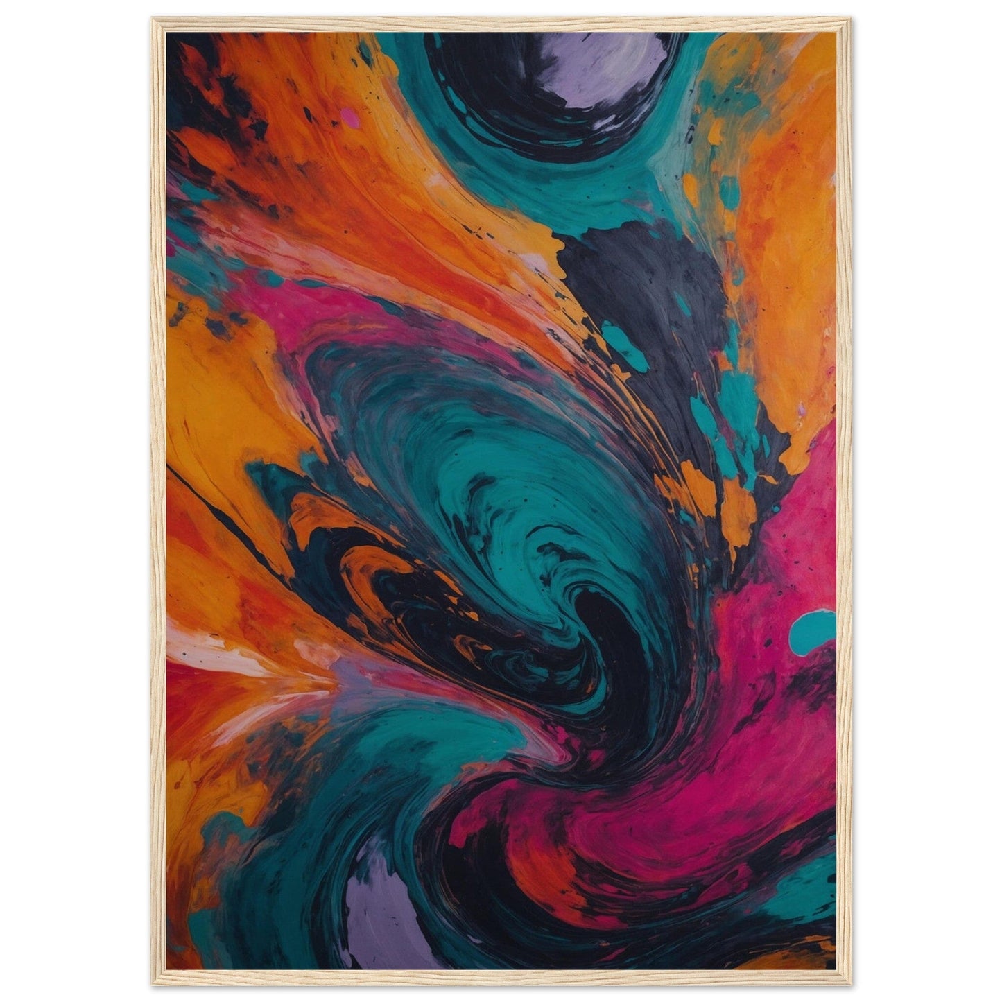 Premium Matte Paper Wooden Framed Poster - Exklusive Kunst in stilvollen Holzrahmen Print Material Modern Masterpieces 50x70 cm / 20x28″ Wood frame 