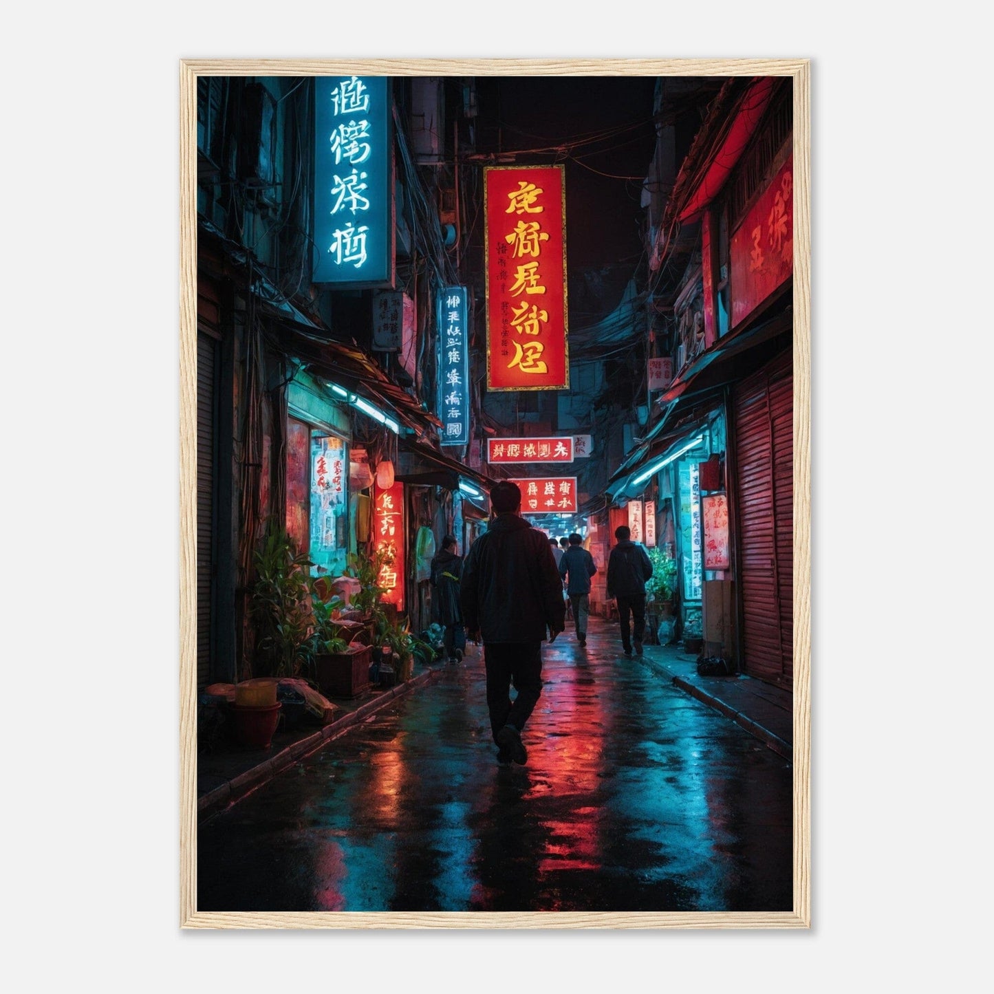 Premium Matte Paper Wooden Framed Poster - Exklusive Kunst in stilvollen Holzrahmen Print Material Modern Masterpieces 50x70 cm / 20x28″ Wood frame 