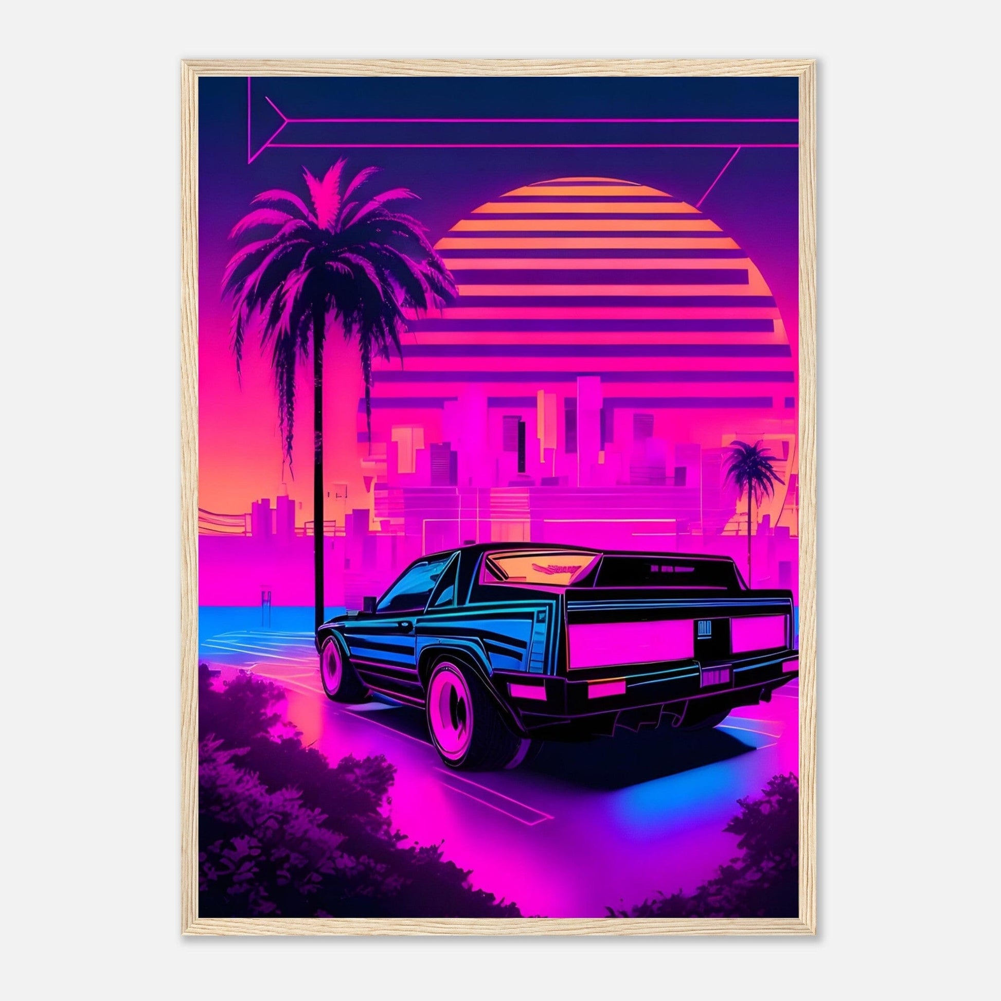 Premium Matte Paper Wooden Framed Poster - Exklusive Kunst in stilvollen Holzrahmen Print Material Modern Masterpieces 50x70 cm / 20x28″ Wood frame 