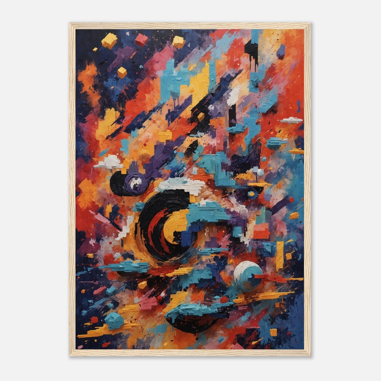 Premium Matte Paper Wooden Framed Poster - Exklusive Kunst in stilvollen Holzrahmen Print Material Modern Masterpieces 50x70 cm / 20x28″ Wood frame 
