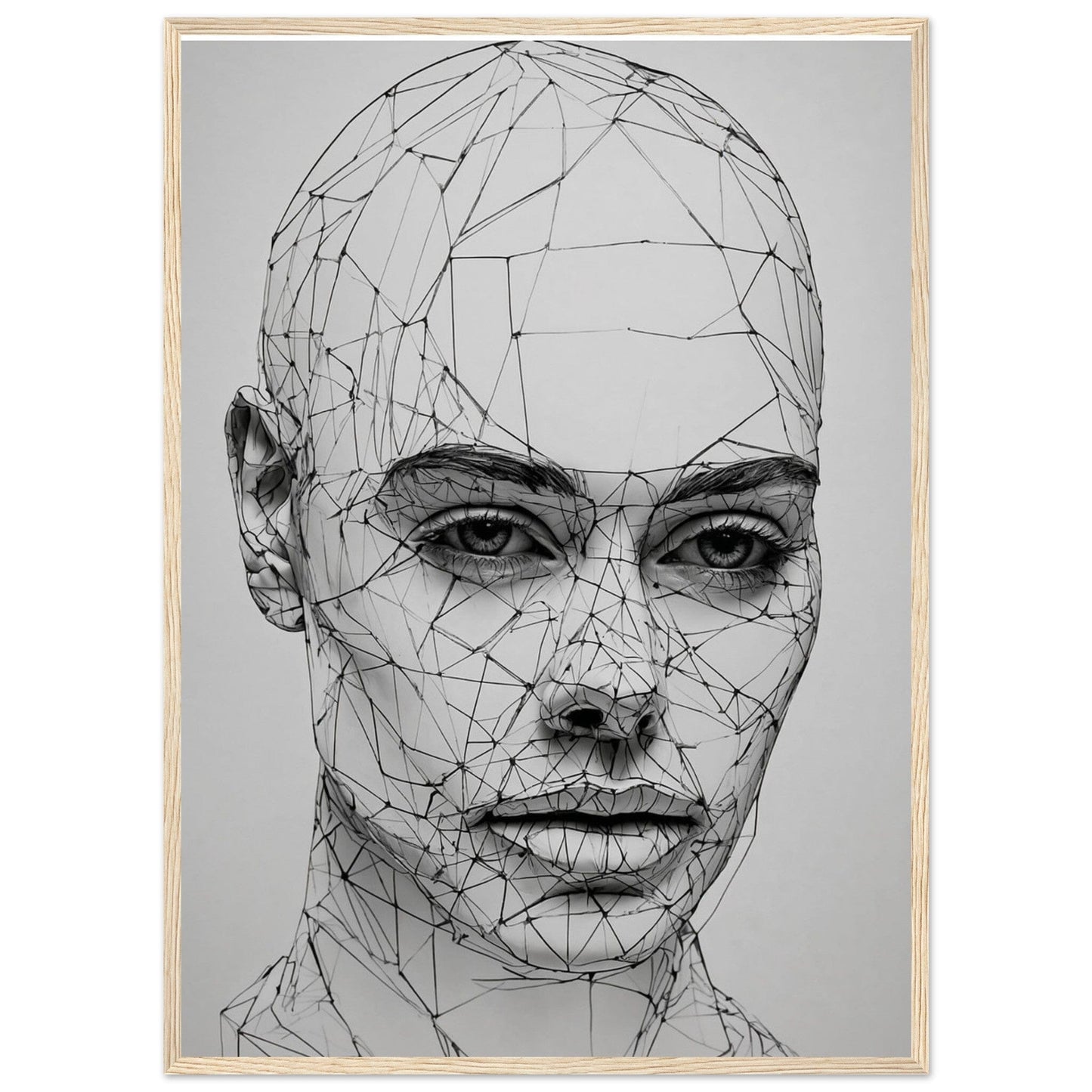 Premium Matte Paper Wooden Framed Poster - Exklusive Kunst in stilvollen Holzrahmen Print Material Modern Masterpieces 50x70 cm / 20x28″ Wood frame 