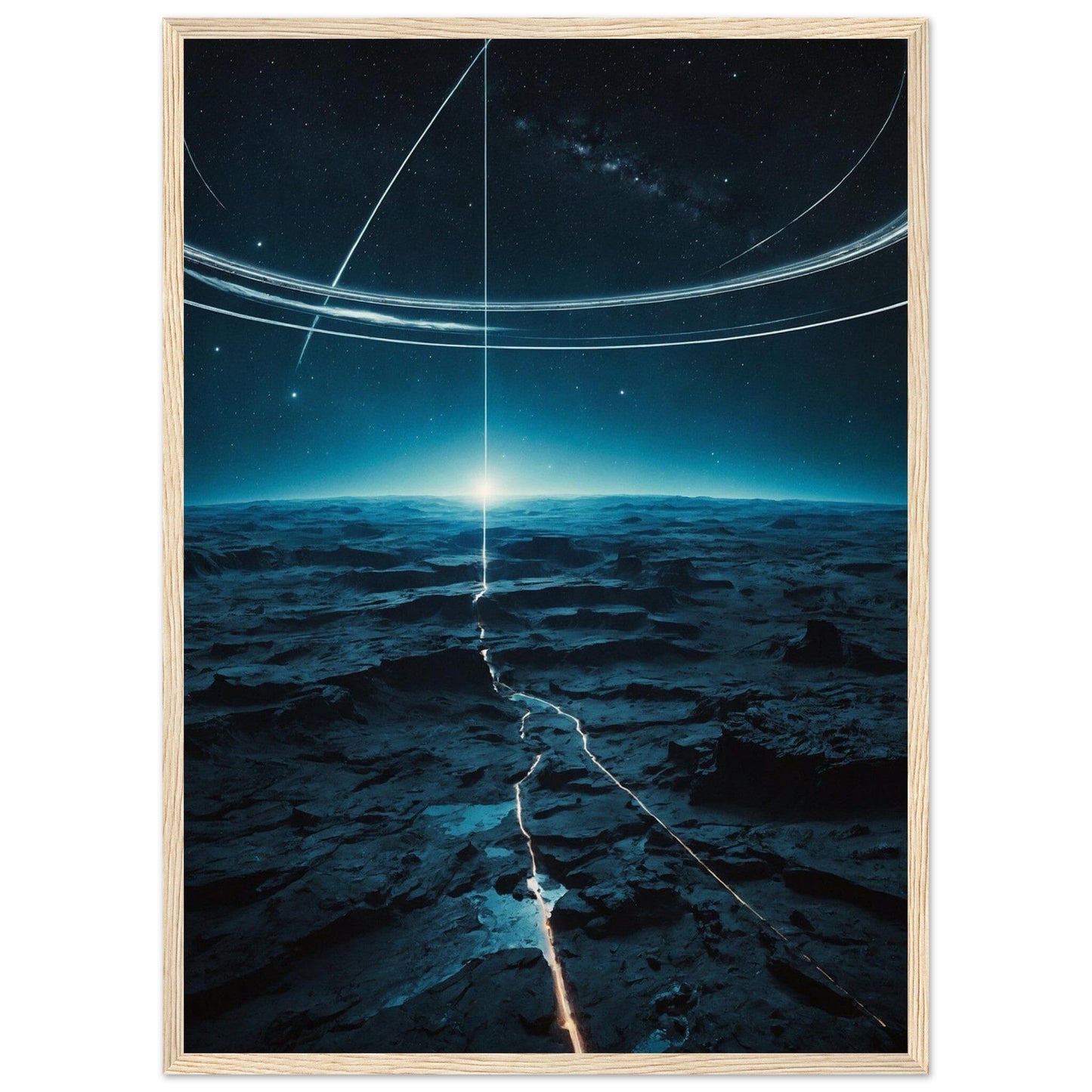 Premium Matte Paper Wooden Framed Poster - Exklusive Kunst in stilvollen Holzrahmen Print Material Modern Masterpieces 50x70 cm / 20x28″ Wood frame 