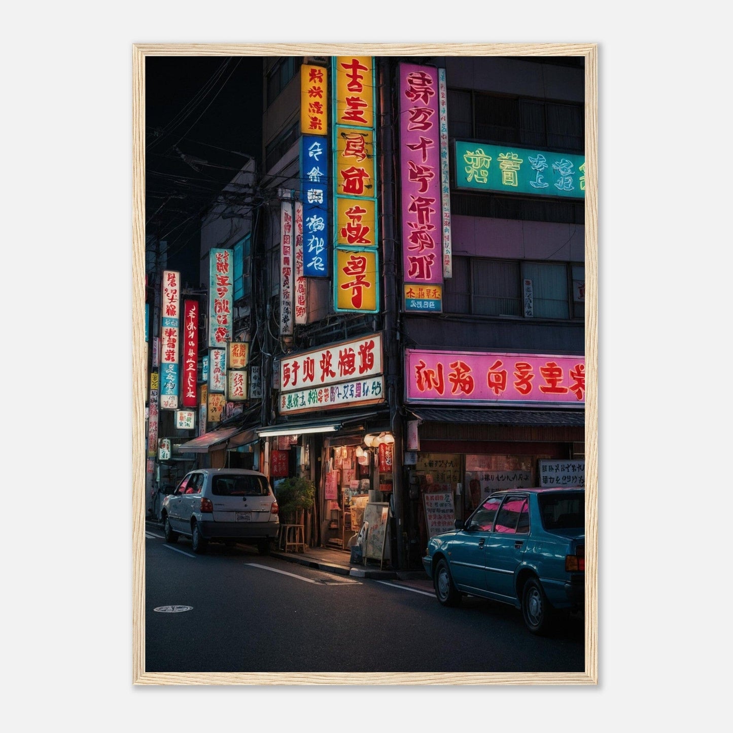 Premium Matte Paper Wooden Framed Poster - Exklusive Kunst in stilvollen Holzrahmen Print Material Modern Masterpieces 50x70 cm / 20x28″ Wood frame 