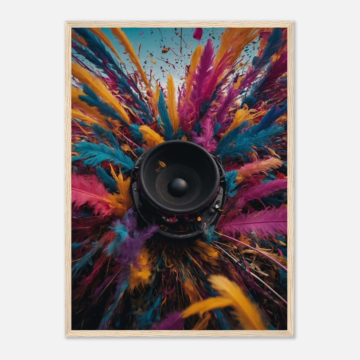 Premium Matte Paper Wooden Framed Poster - Exklusive Kunst in stilvollen Holzrahmen Print Material Modern Masterpieces 50x70 cm / 20x28″ Wood frame 