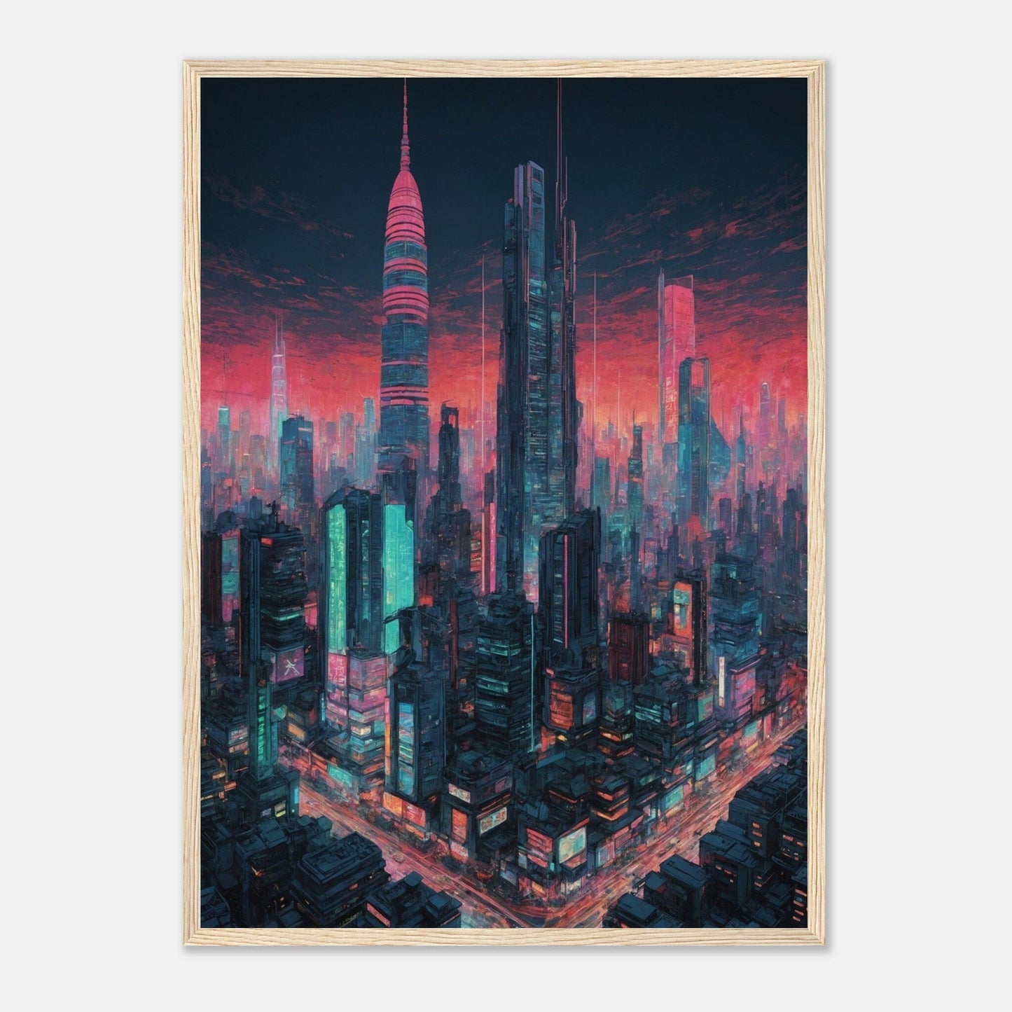 Premium Matte Paper Wooden Framed Poster - Exklusive Kunst in stilvollen Holzrahmen Print Material Modern Masterpieces 50x70 cm / 20x28″ Wood frame 