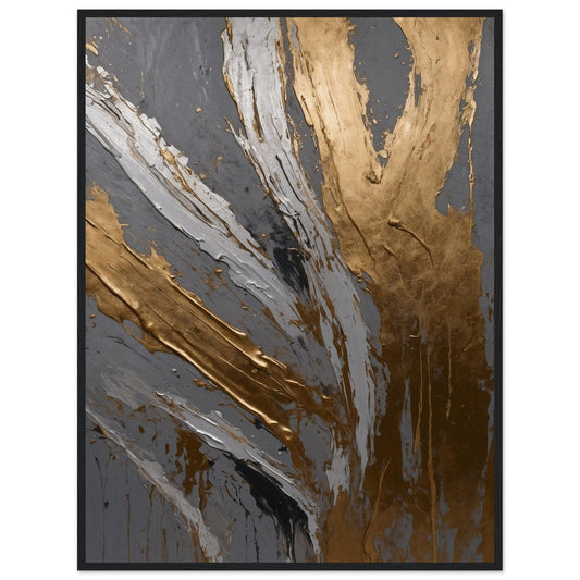Premium Matte Paper Wooden Framed Poster - Exklusive Kunst in stilvollen Holzrahmen Print Material Modern Masterpieces 60x80 cm / 24x32″ Black frame 