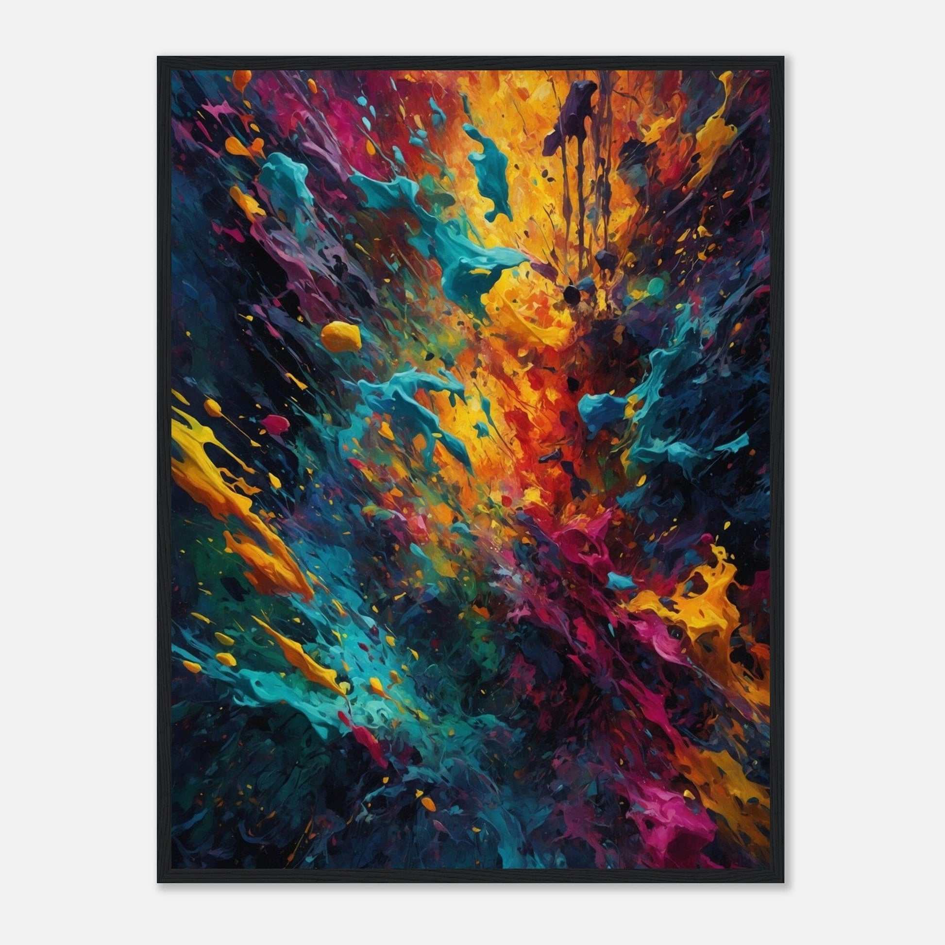 Premium Matte Paper Wooden Framed Poster - Exklusive Kunst in stilvollen Holzrahmen Print Material Modern Masterpieces 60x80 cm / 24x32″ Black frame 
