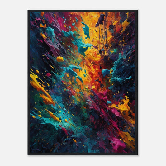 Premium Matte Paper Wooden Framed Poster - Exklusive Kunst in stilvollen Holzrahmen Print Material Modern Masterpieces 60x80 cm / 24x32″ Black frame 