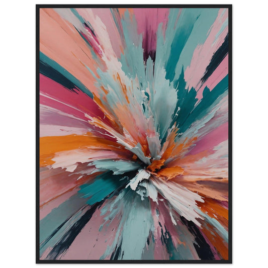 Premium Matte Paper Wooden Framed Poster - Exklusive Kunst in stilvollen Holzrahmen Print Material Modern Masterpieces 60x80 cm / 24x32″ Black frame 