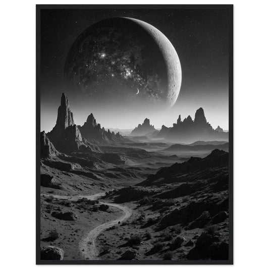 Premium Matte Paper Wooden Framed Poster - Exklusive Kunst in stilvollen Holzrahmen Print Material Modern Masterpieces 60x80 cm / 24x32″ Black frame 