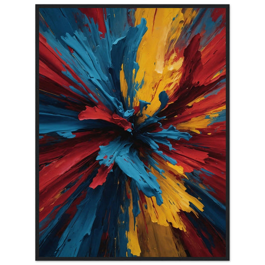 Premium Matte Paper Wooden Framed Poster - Exklusive Kunst in stilvollen Holzrahmen Print Material Modern Masterpieces 60x80 cm / 24x32″ Black frame 