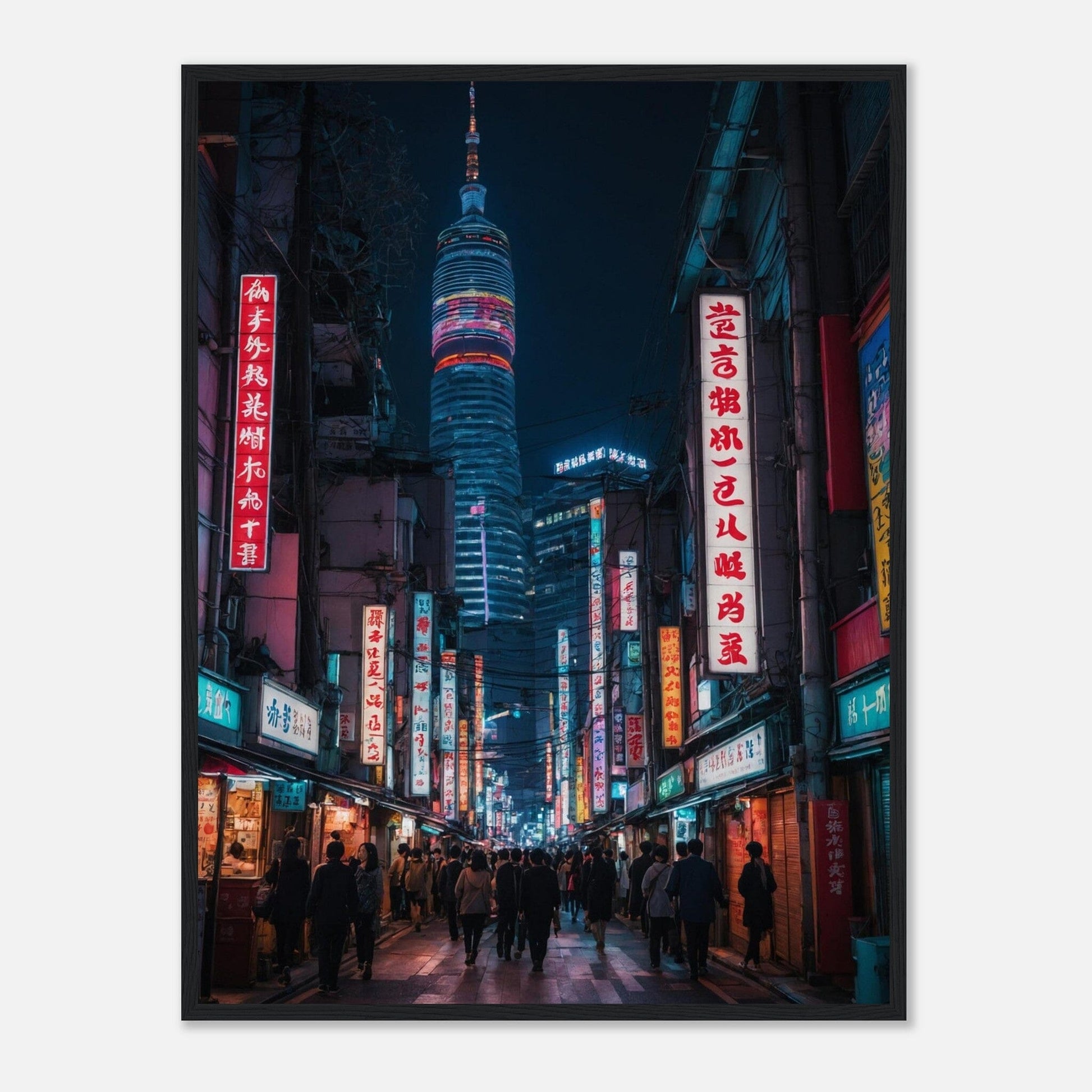 Premium Matte Paper Wooden Framed Poster - Exklusive Kunst in stilvollen Holzrahmen Print Material Modern Masterpieces 60x80 cm / 24x32″ Black frame 