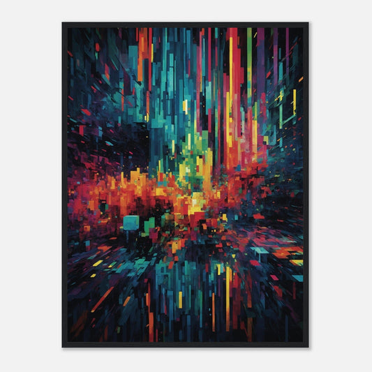 Premium Matte Paper Wooden Framed Poster - Exklusive Kunst in stilvollen Holzrahmen Print Material Modern Masterpieces 60x80 cm / 24x32″ Black frame 
