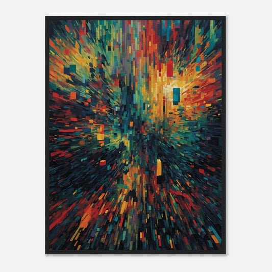 Premium Matte Paper Wooden Framed Poster - Exklusive Kunst in stilvollen Holzrahmen Print Material Modern Masterpieces 60x80 cm / 24x32″ Black frame 