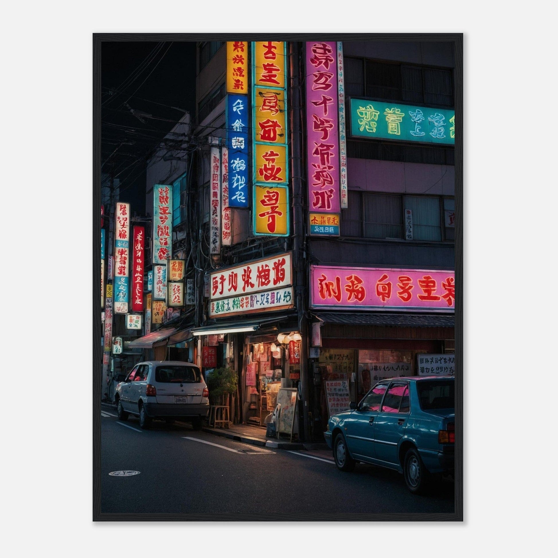 Premium Matte Paper Wooden Framed Poster - Exklusive Kunst in stilvollen Holzrahmen Print Material Modern Masterpieces 60x80 cm / 24x32″ Black frame 