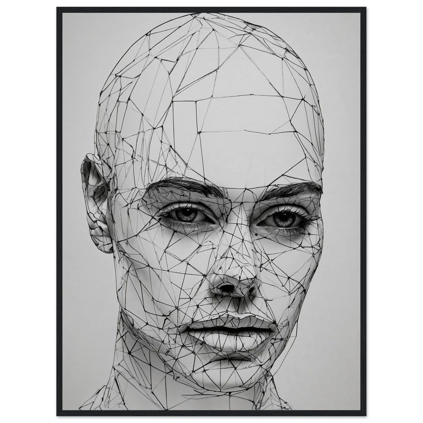 Premium Matte Paper Wooden Framed Poster - Exklusive Kunst in stilvollen Holzrahmen Print Material Modern Masterpieces 60x80 cm / 24x32″ Black frame 