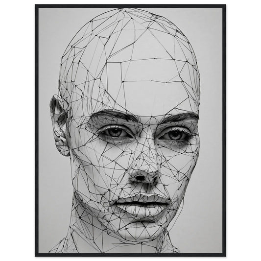 Premium Matte Paper Wooden Framed Poster - Exklusive Kunst in stilvollen Holzrahmen Print Material Modern Masterpieces 60x80 cm / 24x32″ Black frame 