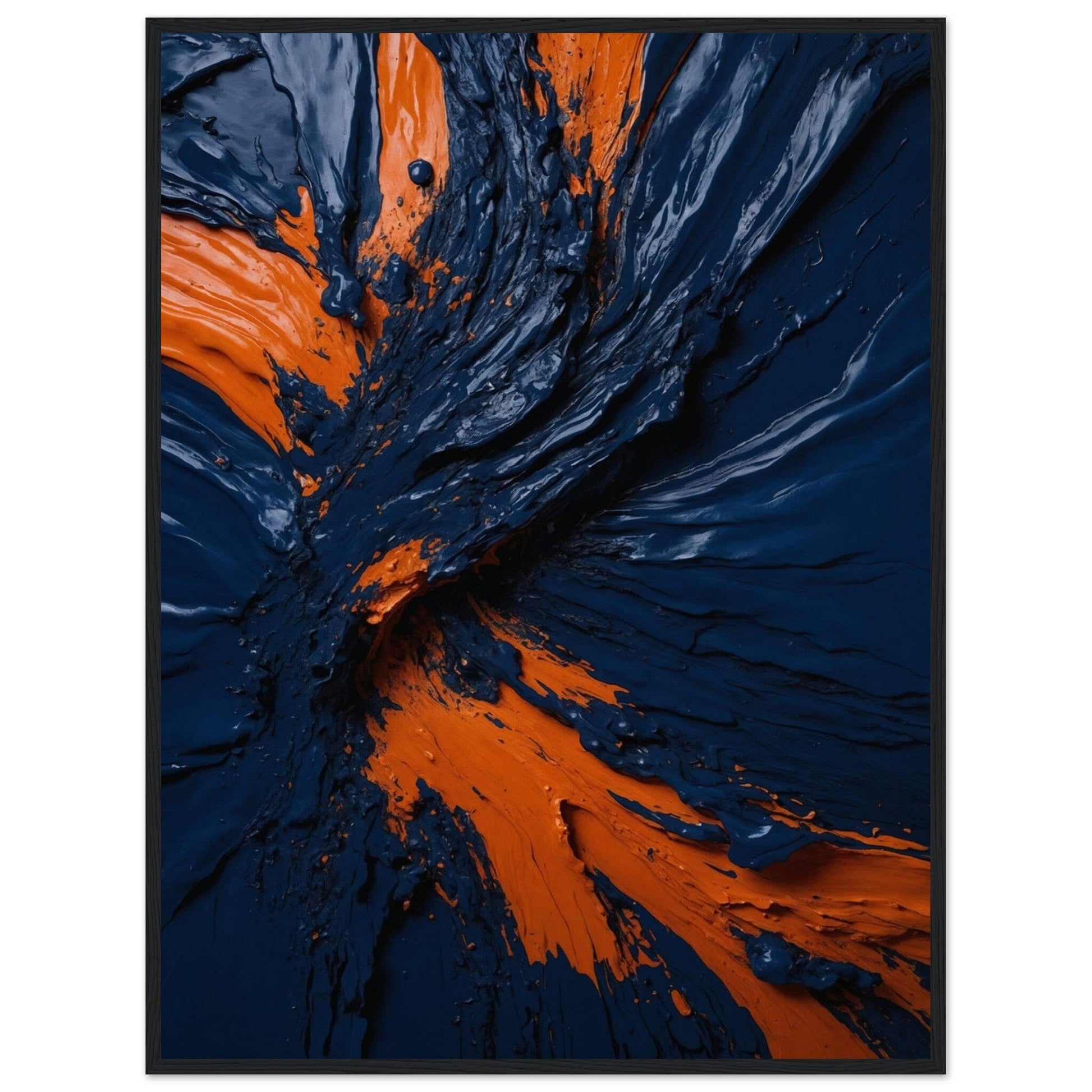 Premium Matte Paper Wooden Framed Poster - Exklusive Kunst in stilvollen Holzrahmen Print Material Modern Masterpieces 60x80 cm / 24x32″ Black frame 