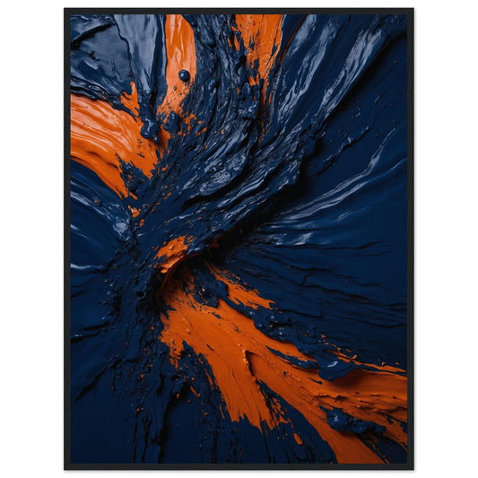 Premium Matte Paper Wooden Framed Poster - Exklusive Kunst in stilvollen Holzrahmen Print Material Modern Masterpieces 60x80 cm / 24x32″ Black frame 