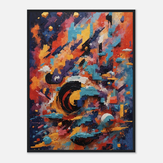 Premium Matte Paper Wooden Framed Poster - Exklusive Kunst in stilvollen Holzrahmen Print Material Modern Masterpieces 60x80 cm / 24x32″ Black frame 