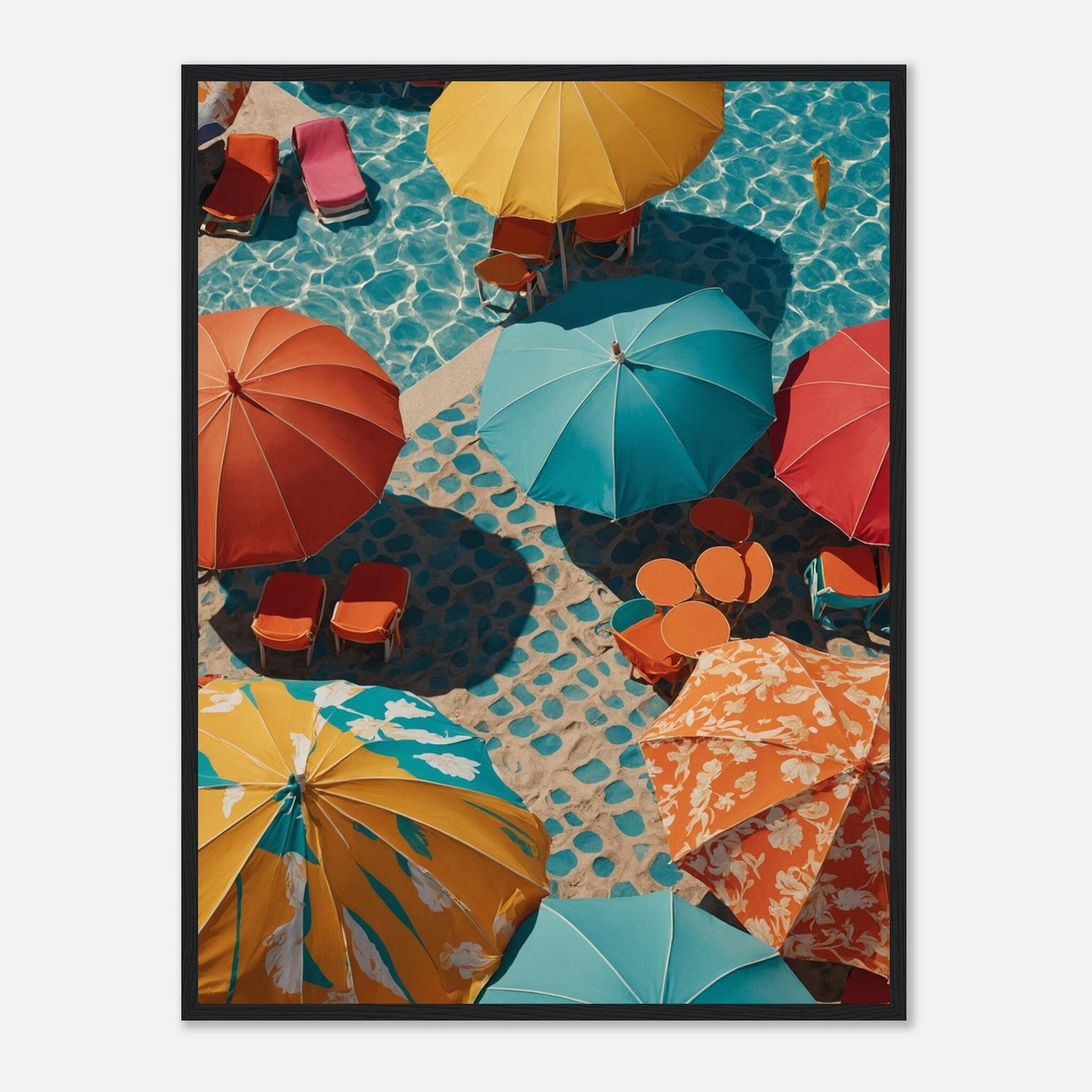 Premium Matte Paper Wooden Framed Poster - Exklusive Kunst in stilvollen Holzrahmen Print Material Modern Masterpieces 60x80 cm / 24x32″ Black frame 